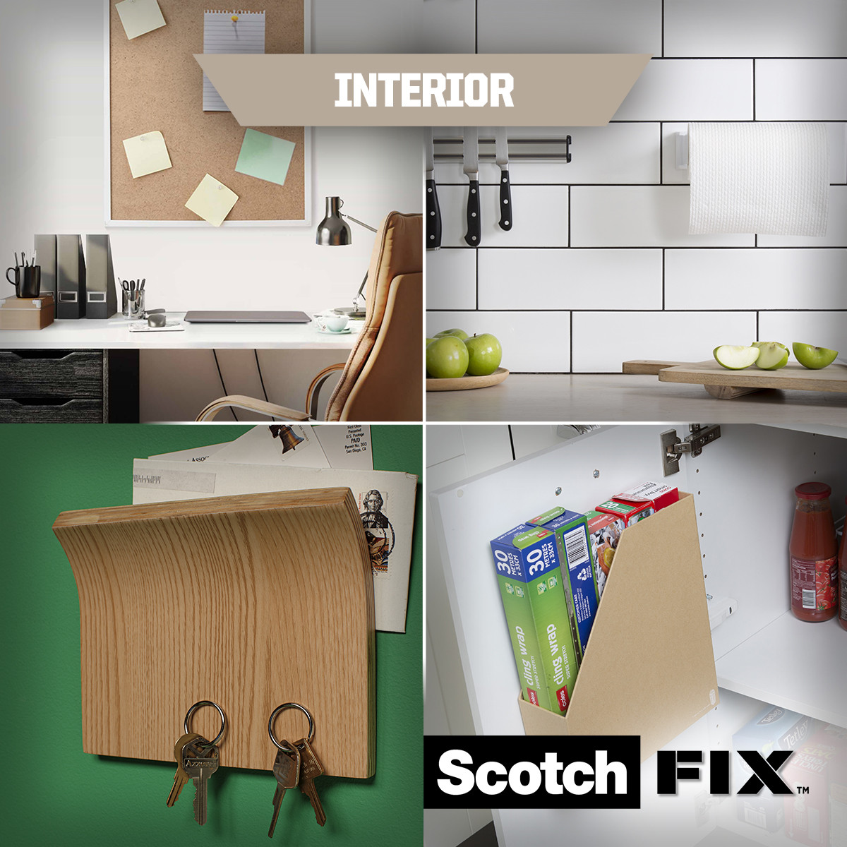 Dwustronna taśma montażowa do wnętrz Scotch-Fix™ 19 mm x 1,5 m